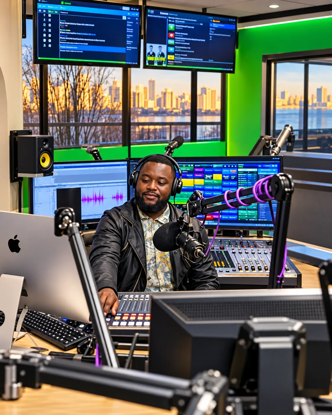 Radio studio and production equipment